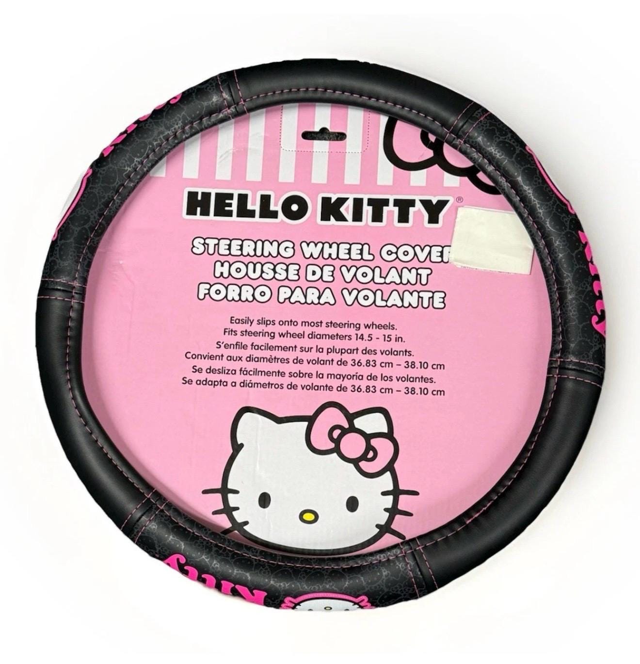 Hello Kitty License Plate Frame, Lic. Plt Black Aluminum, Pink