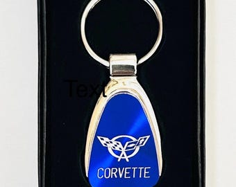 Engraved corvette keychain deals