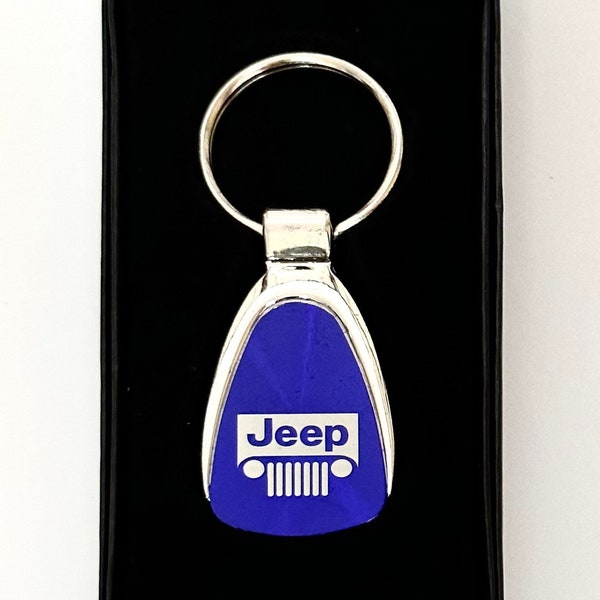 Personalized Metal Keychain, Jeep Grill K/Ch, Car Logo, Name (*Extra For Engraving on back side of the K/Ch Please Pick The Correct Finish