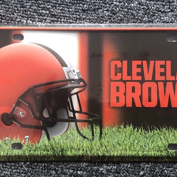 Cleaveland Browns Metal Aluminum License Plate