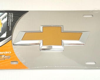 Chevy Truck ,Car License Plate: Embossed Aluminum Chevrolet Logo