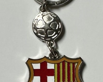 Spain Barcelona , Real Madrid Football Soccer Club Metal Keychain