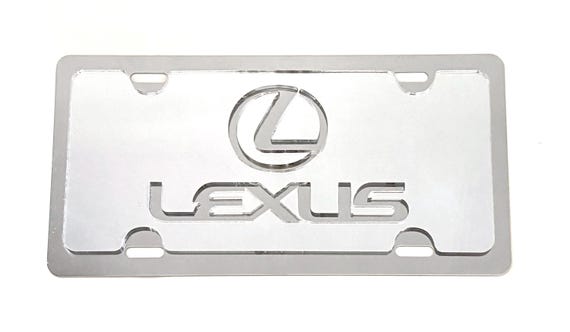 3D Lexus Emblem Stainless Steel License Plate - Etsy