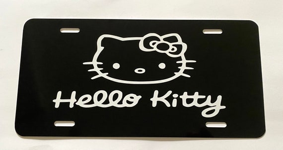Personalized Hello Kitty Custom Metal Aluminum License Plate Auto