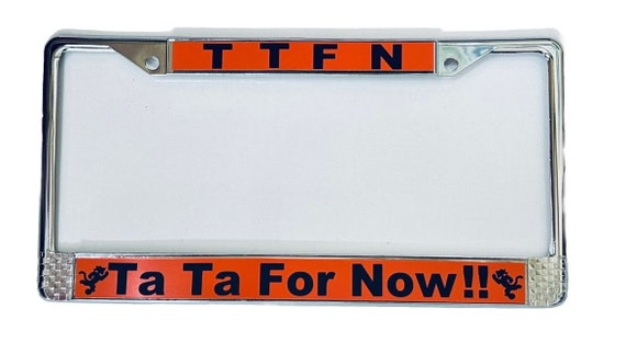 Custom 'have a Tigger-ific Day' Metal License Plate Frame - Etsy