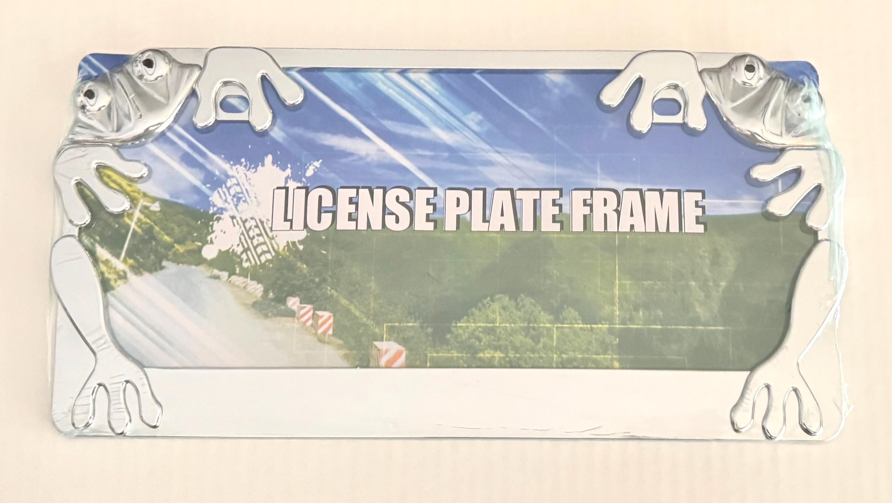 3D Frog Chrome License Plate Frame: Car, Truck, SUV - Etsy