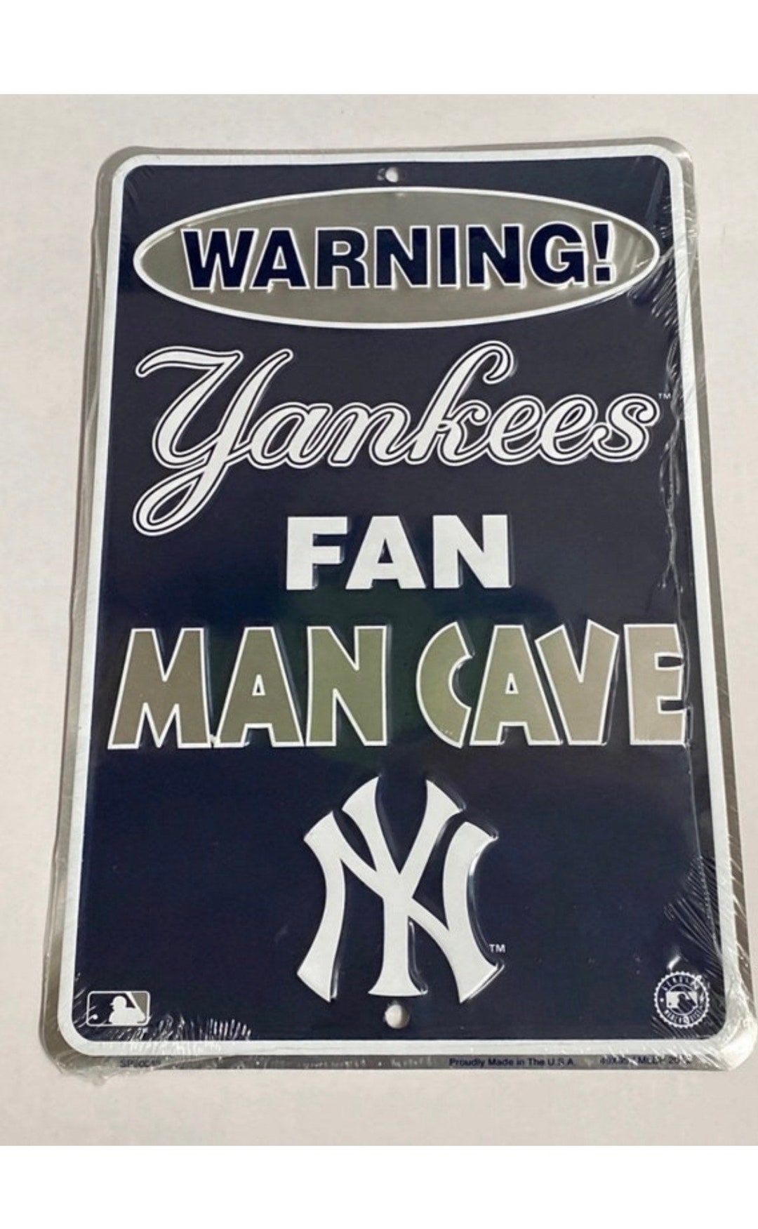 New York Yankees Baseball Team Metal Aluminum Man Cave Embossed Sign - Etsy