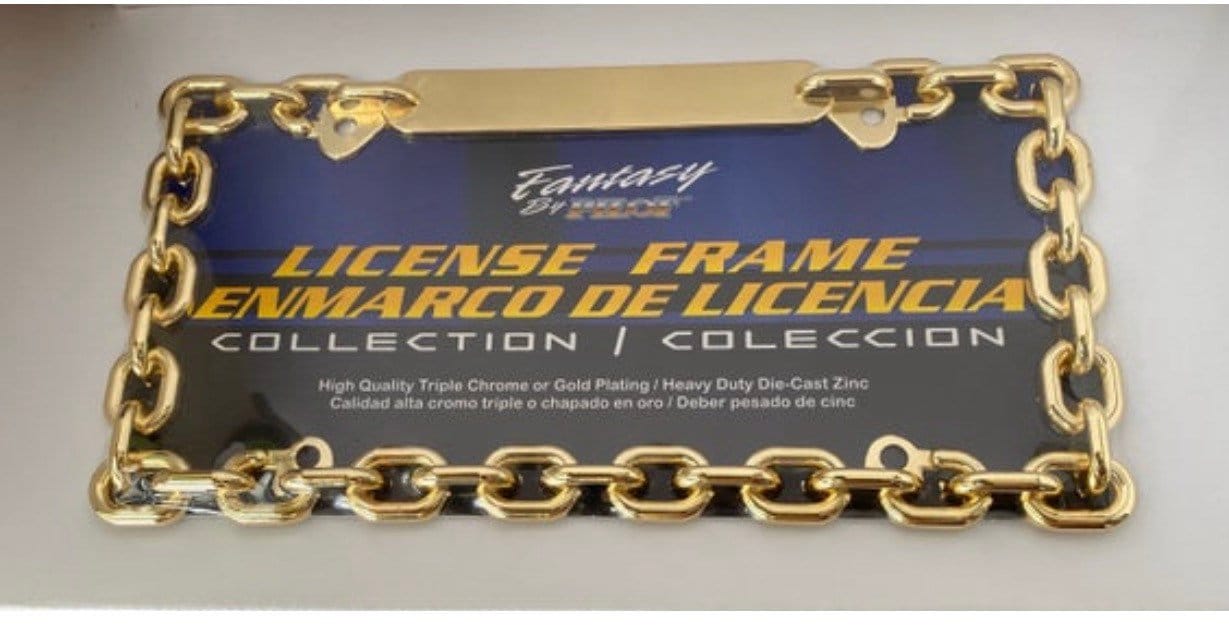 Supreme Chain License Plate Frame GOLD Supreme License Plate