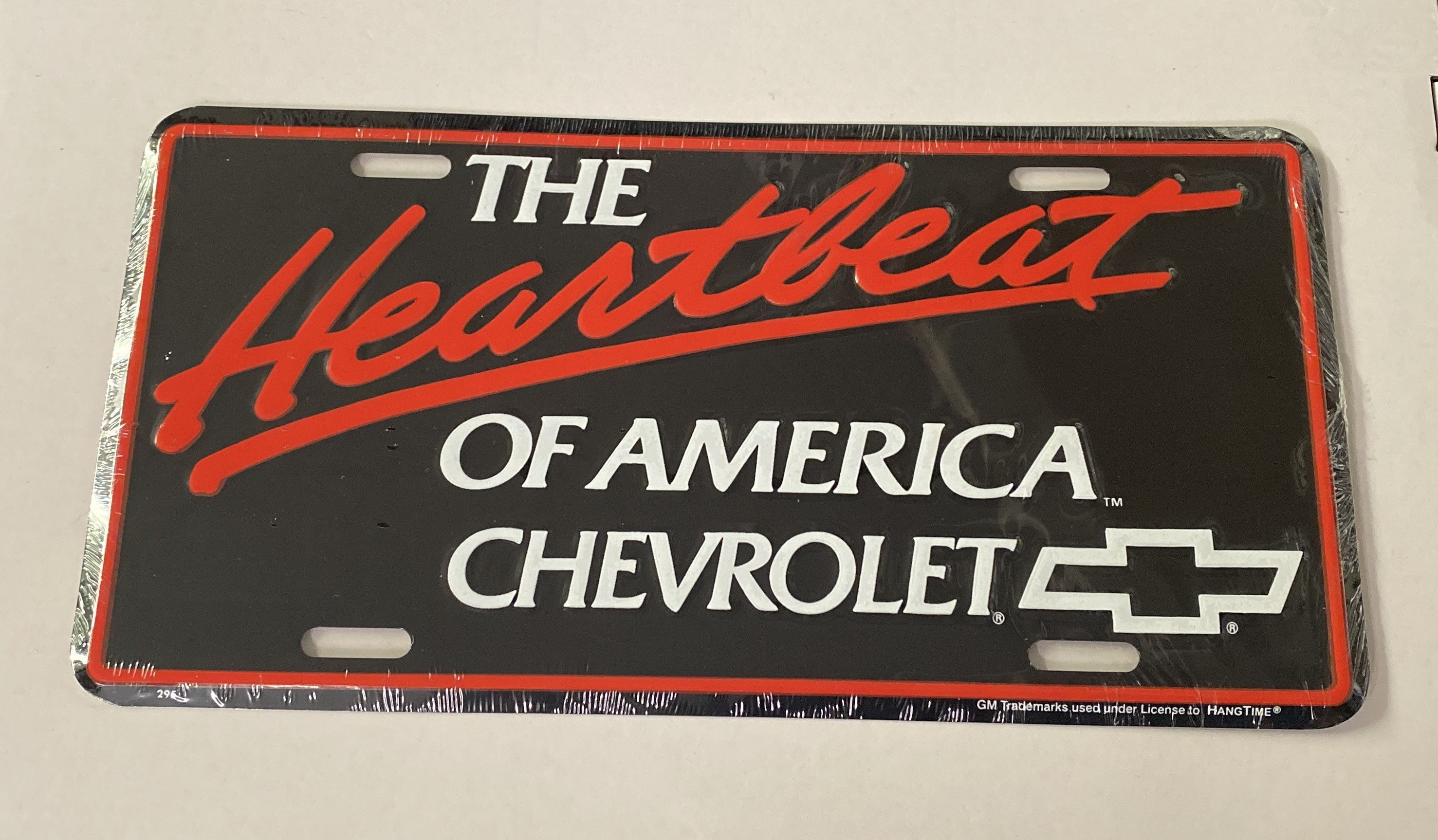 Chevy Truck ,car License Plate: Embossed Aluminum Chevrolet Logo