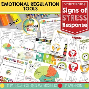 Flipping Your Lid - Stress Response: Classroom Management, Kids, Self-regulation, Emotional Intelligence - Posters & PowerPoint