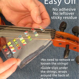 Learn How to Play Violin With Fretless Finger Guides for Full Size ...