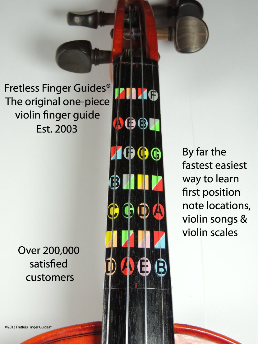 Learn How to Play Violin Fretless Guides for Full - Etsy