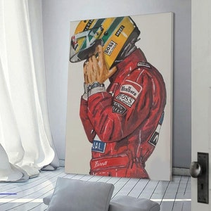 F1 Racing Poster Racing Driver Ayrton Senna Without Frame / F1 Ayrton Senna Wall Art / Ayrton Senna Print / F1 Fan Gift