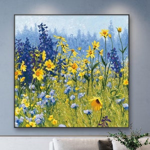 Flowers Oil Painting On Canvas | Original Painting On Canvas | Abstract Painting | Decorative Painting
