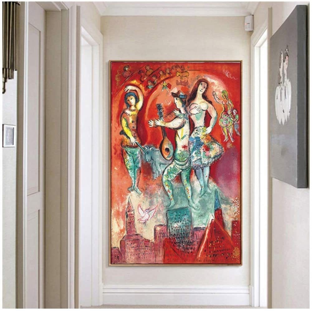 Reproduction Toile Marc Chagall – Avec Cadre, 63x93cm, Art Moderne, Neuve