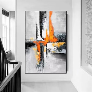 Original Abstract Oil Painting/ Minimalist Abstract Painting/Large Canvas Wall Art