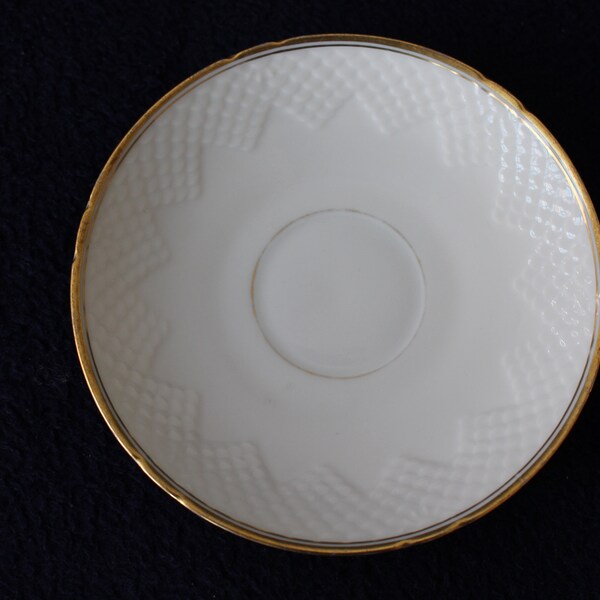 B&g Bing Grondahl Denmark Goldrand Saucer Scale Relief