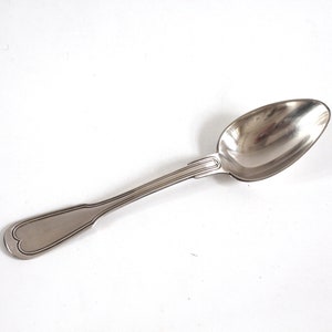 large silver spoon silver-plated serving spoon table cutlery spoon