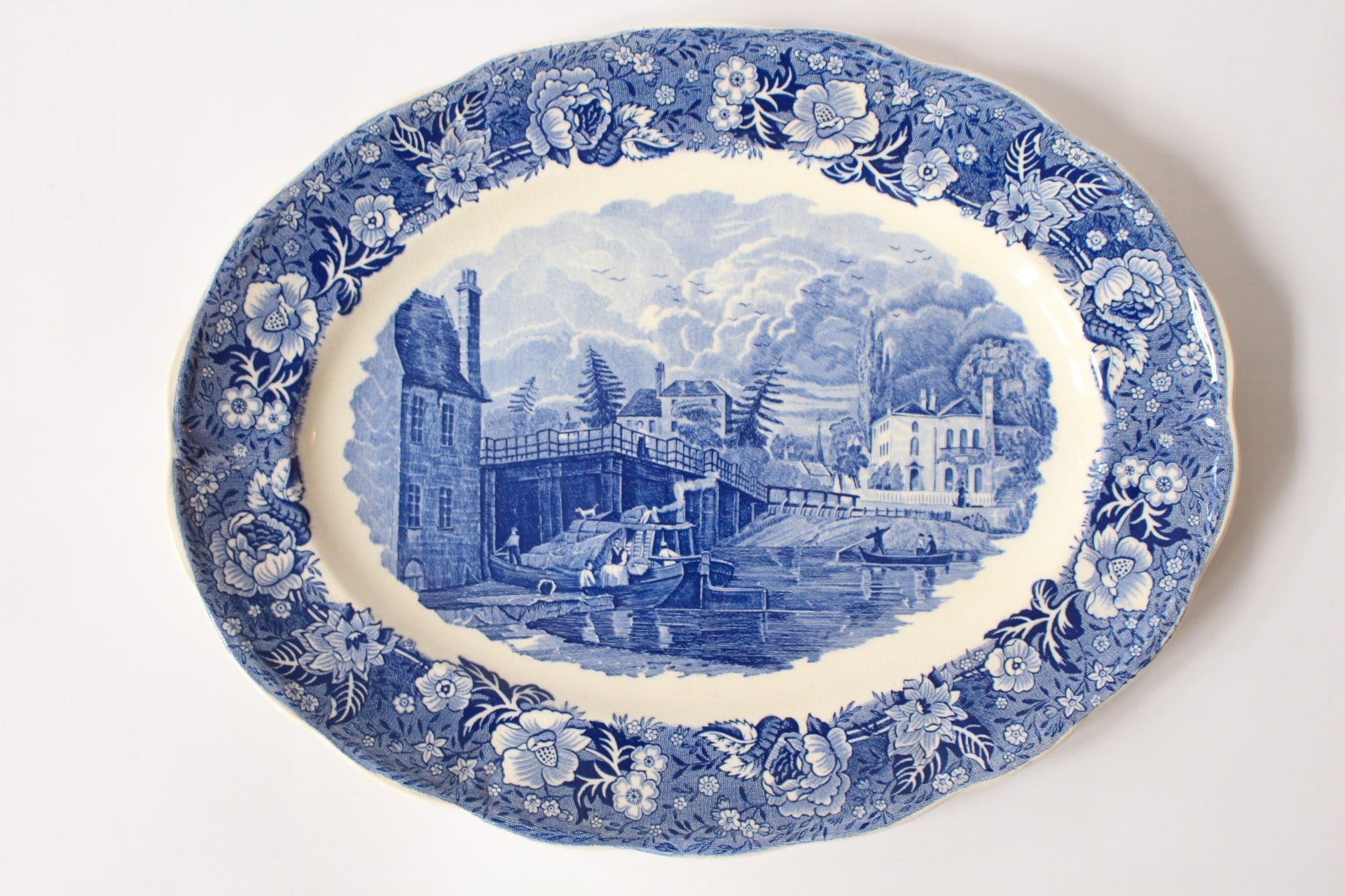 Thames River Scenes Palissy Pottery Plate Datchet Bridge Bucks Etsy