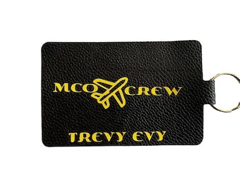 Personalized Spirit crew tags with airport code