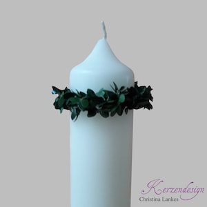 Drip catcher made of boxwood, drip protection, box wreath, communion candle, communion