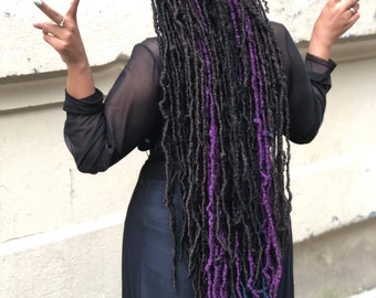 READY2SHIP in 2 dagen of MINDER! (Besteltijd b4: sluitingstijd) Lange faux-locs voor haken: natuurlijke uitstraling! Herbruikbaar! Langdurig!