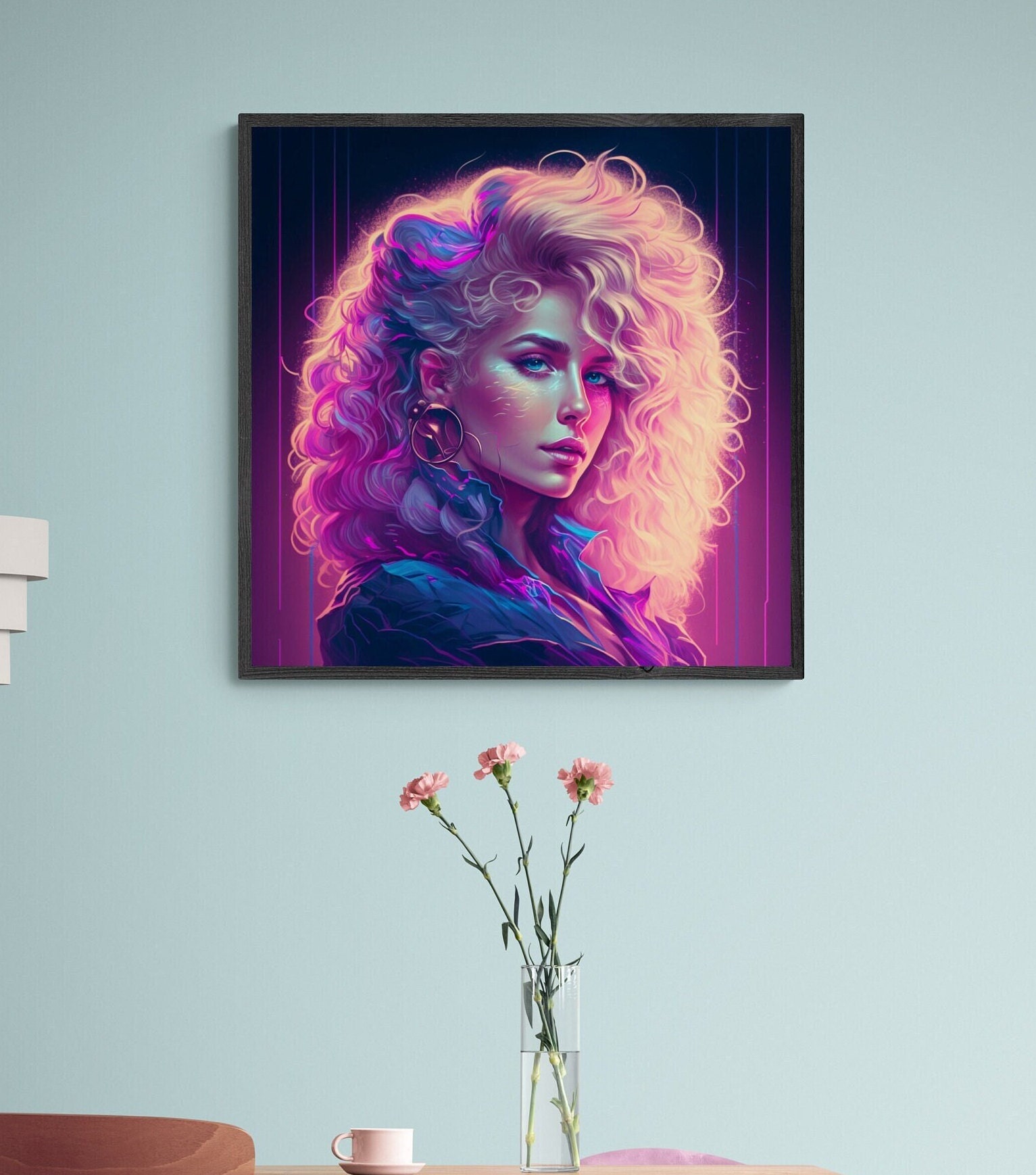 Cyber Girl Wall Art, Futuristic Girl, Cyberpunk Girl, Digital Download ...