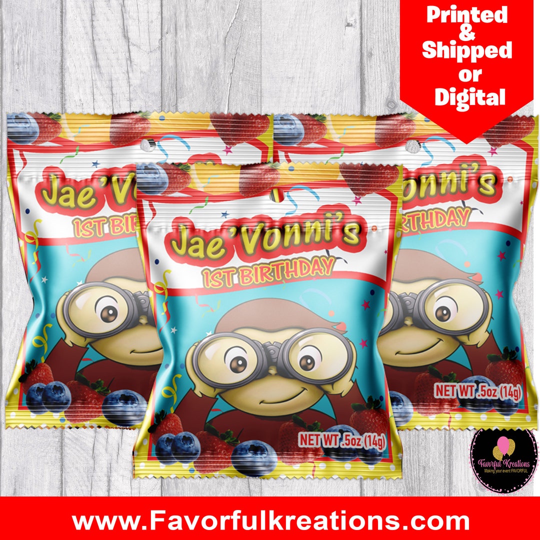 Curious Fruit Snacks Favors Fruit Snacks Curious Etsy