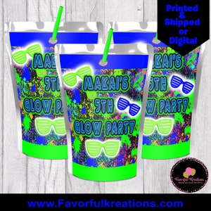 Slime Capri Sun Juice Labels-Slime Birthday-Slime Party-Juice Pouch La –  Favorably Wrapped