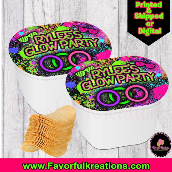 Glow Party Fruit Snacks-glow in the Dark Party Favors Neon Party Fruit  Snacks-glow Party-glow Birthday Fruit Snack Wrappers 