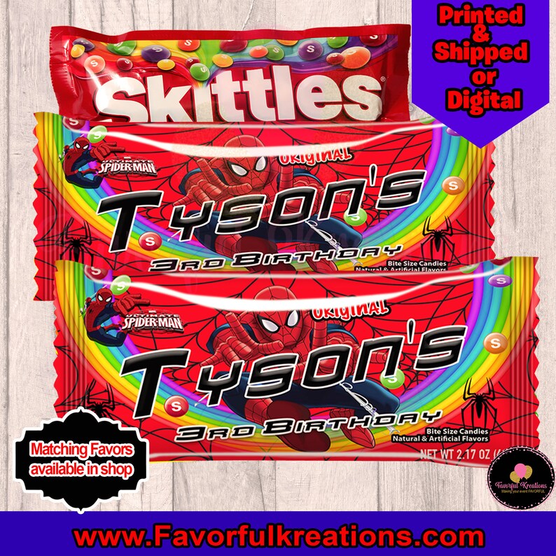 Download Skittles Candy-Rainbow candy-Skittles wrapper-custom favor ...