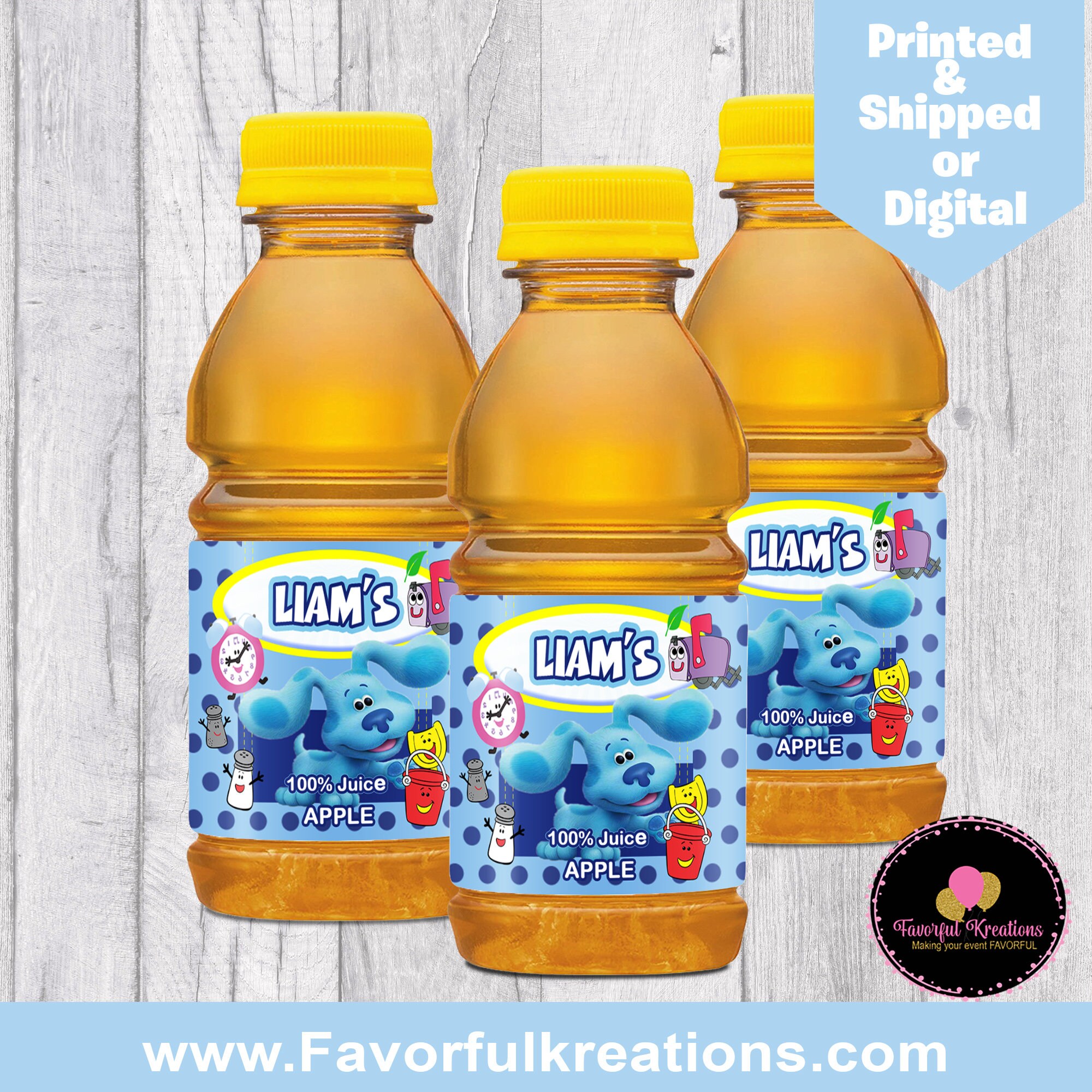 Blues Clues Birthday Party-Blues Clues Apple Juice | Etsy