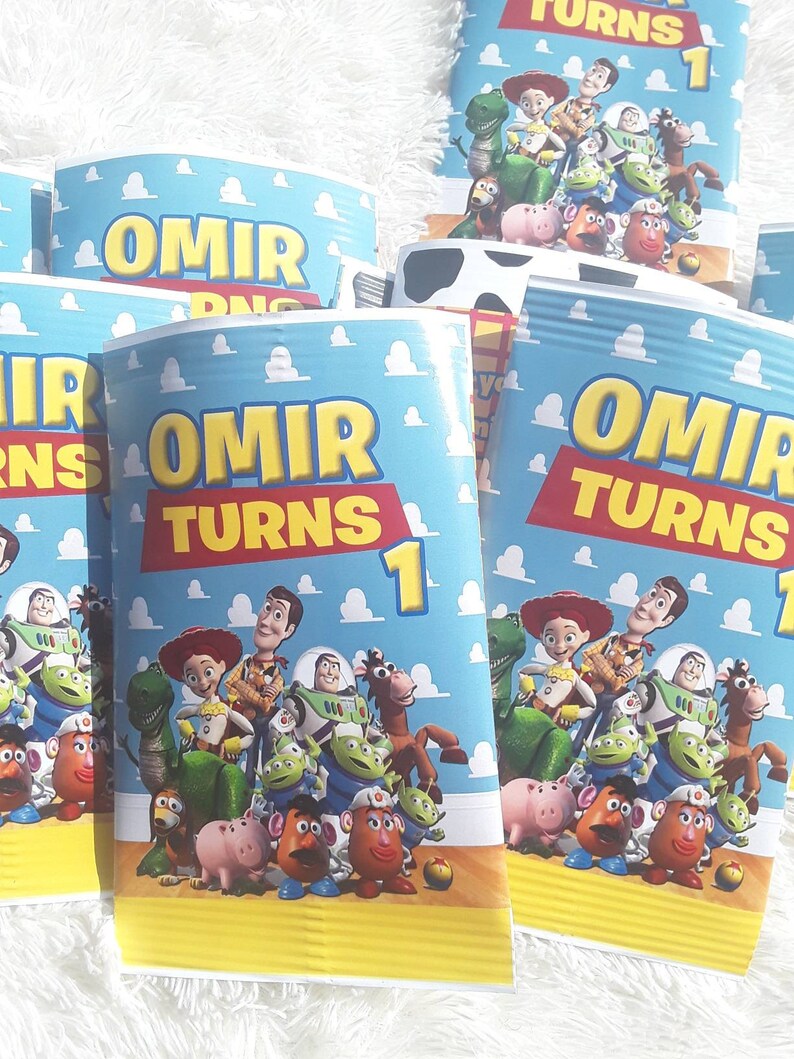 Toy Story Favor Bagstoy Story Chip Bagscustom Chip Bagstoy Etsy