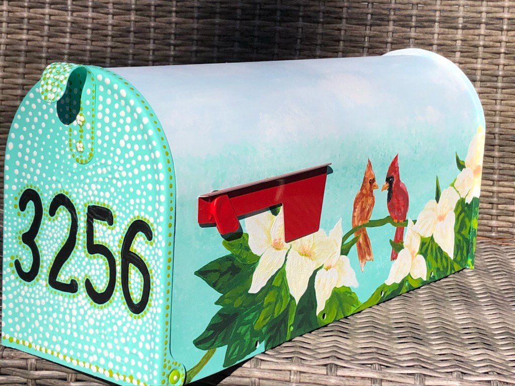 Hand Painted Mailbox Etsy