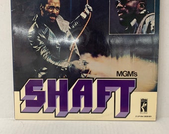 Music From The Soundtrack “Shaft” composed and performed by Isaac Hayes double LP vinyl records