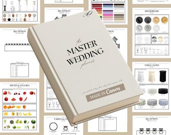 Master Wedding Planner: Canva Template (Digitaler Download) | Digitaler Hochzeitsplaner