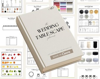 Wedding Table Scape Planner: Canva Template (Digitaler Download) | Hochzeitsplaner