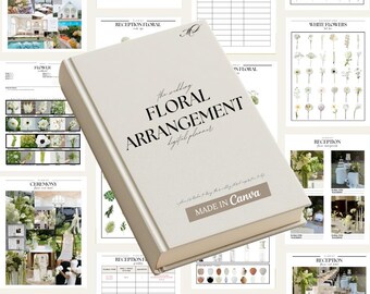 Hochzeit Blumenschmuck Planer: Canva Template (Digitaler Download) | Hochzeitsplaner