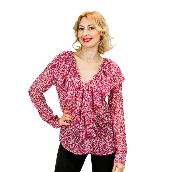 Deep Cleavage Blouse - Etsy