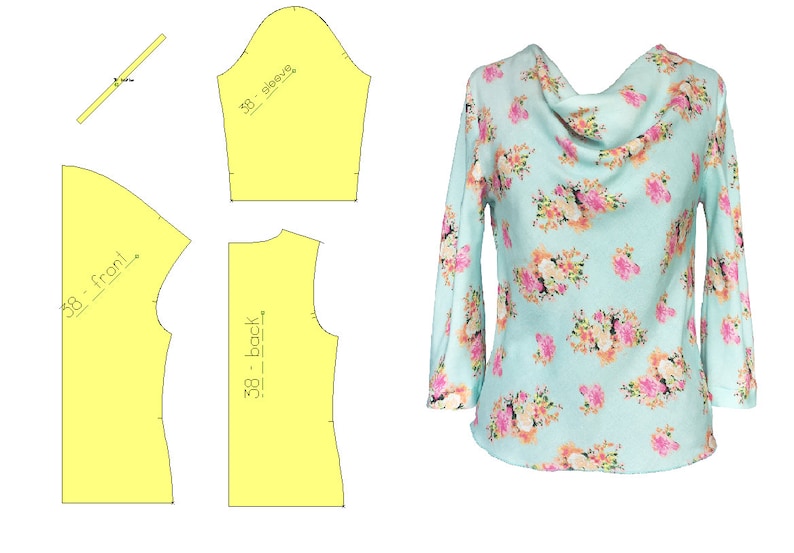 PDF Sewing Pattern Size 42 Eu/ PDF Sewing Patterns for Women/ Sewing