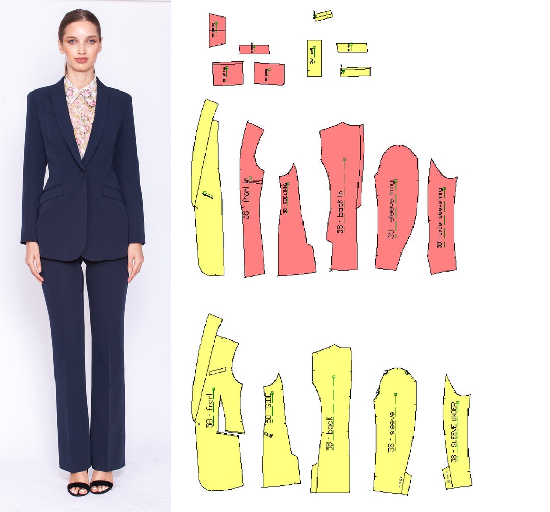 Blazer Sewing Pattern Size 32 54 blazer Pattern Women Blazer