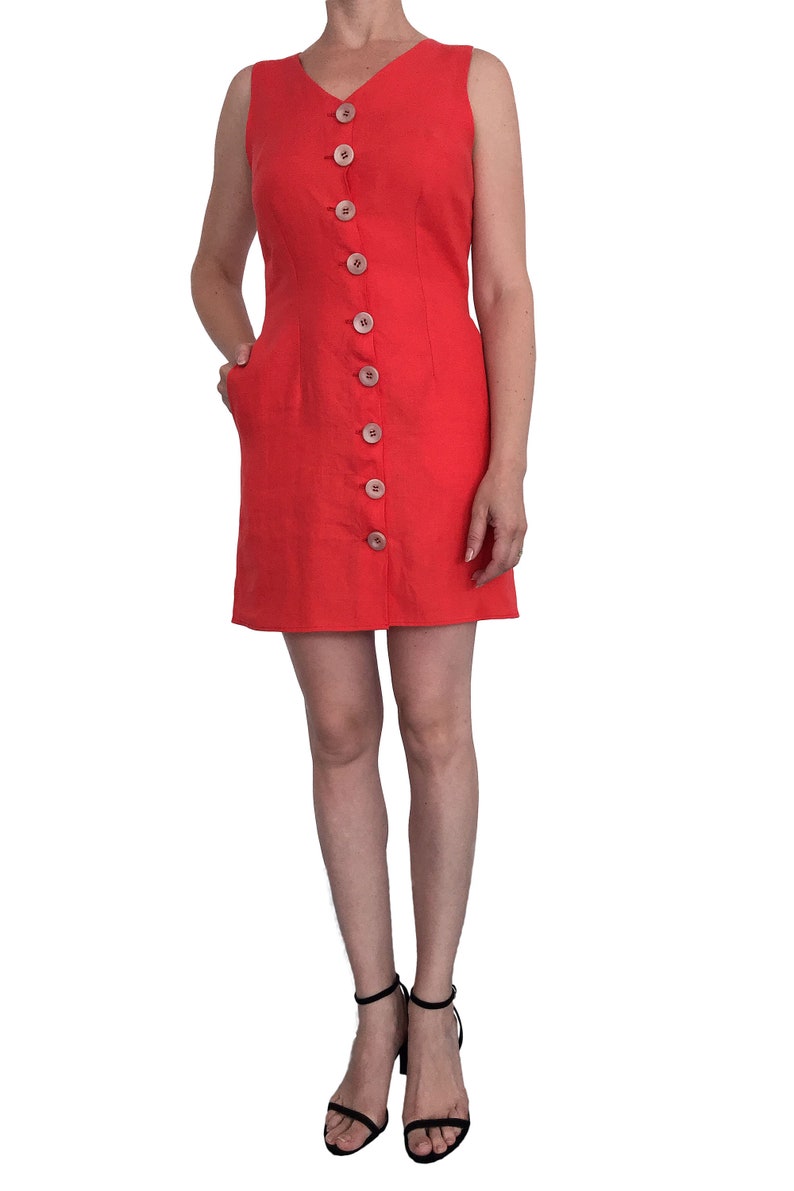 PDF Front Button Dress Sewing Pattern Size 42 Eu / Sewing Your Etsy