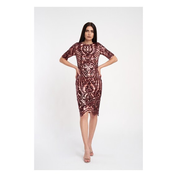 Elegant Embroidered Bodycon Dress Elegant Embroidered Bodycon Dress