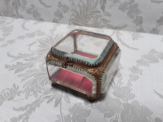 Antique French jewellery box, pocket watch, ring … - image 8