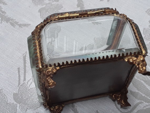 Antique French jewellery box, pocket watch, ring … - image 5