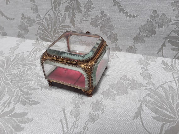 Antique French jewellery box, pocket watch, ring … - image 7