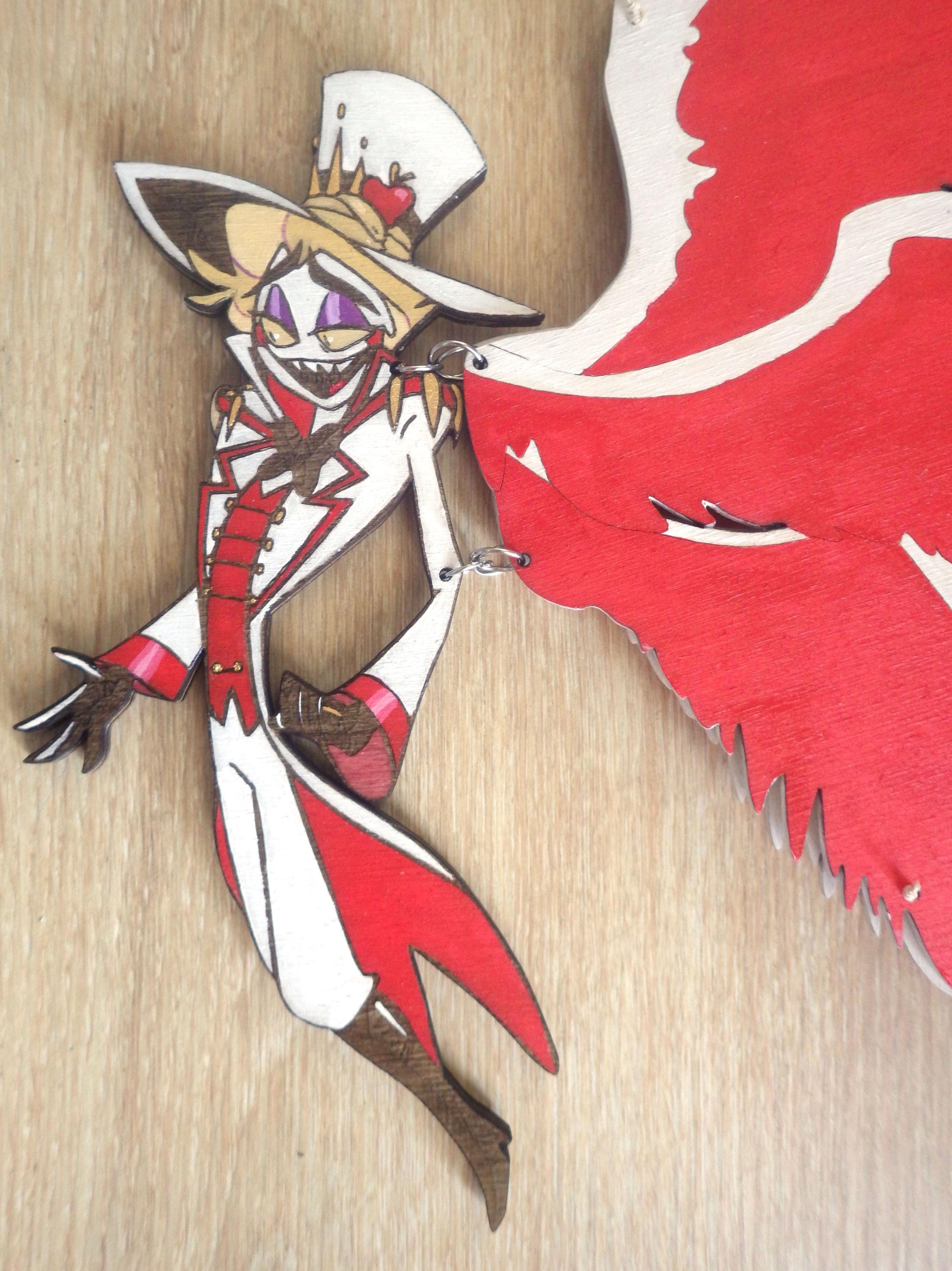 Wooden Mobile – Charlie & Lucifer Morningstar – Hazbin Hotel