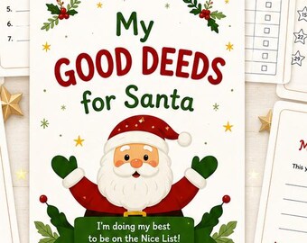 子供向けクリスマスアクティビティ - サンタさんへの手紙 - 子供たちのクリスマスの願い事リスト - 良い行いカレンダー - サンタさんへのご褒美チャート