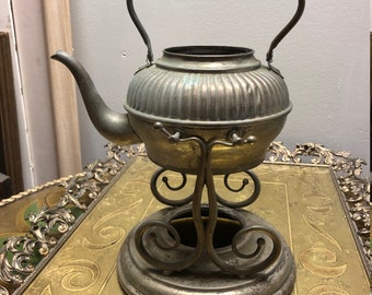 Antique Tea Kettle with Stand
