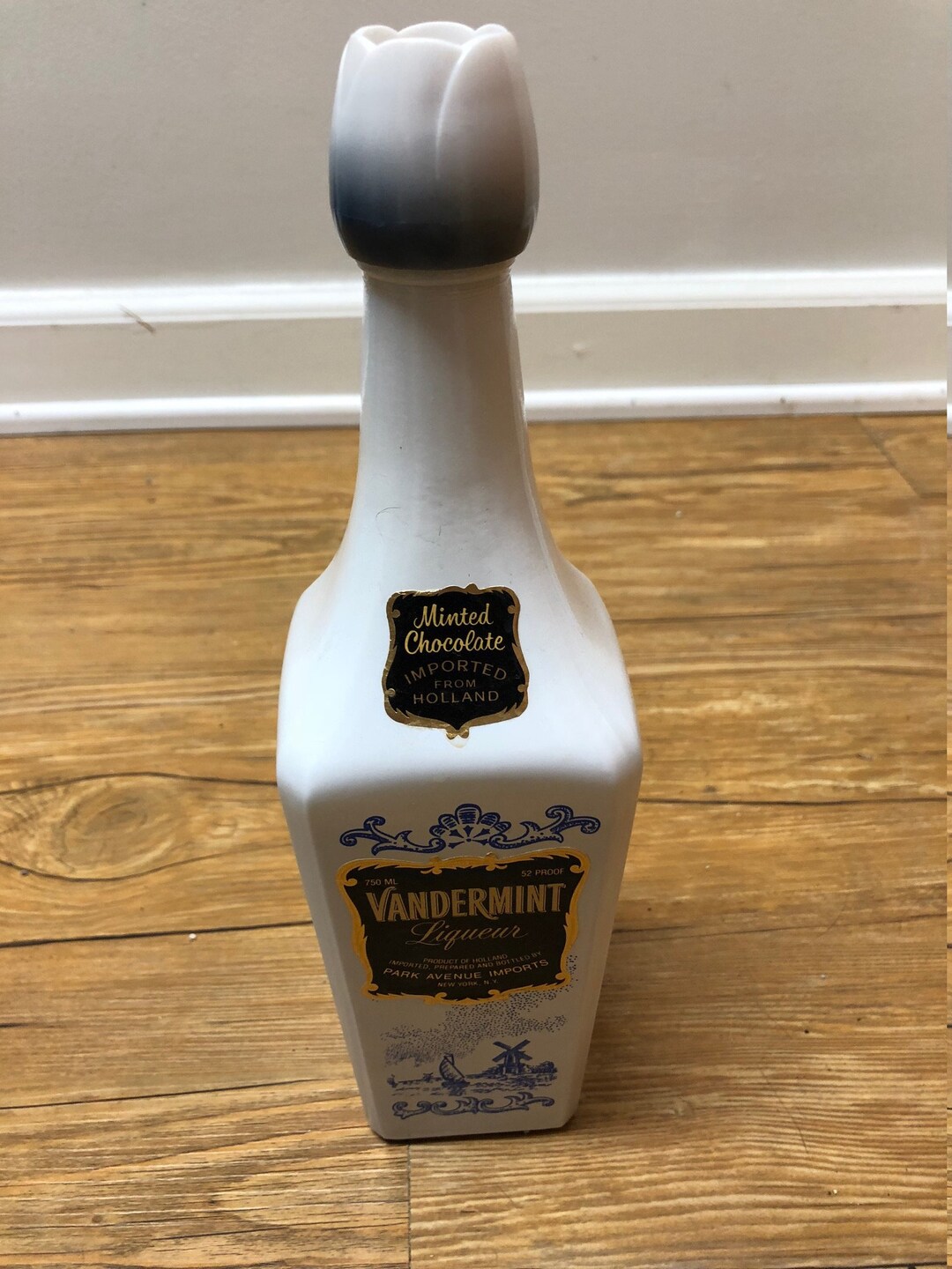 Vintage Vandermint Liqueur Bottle Etsy